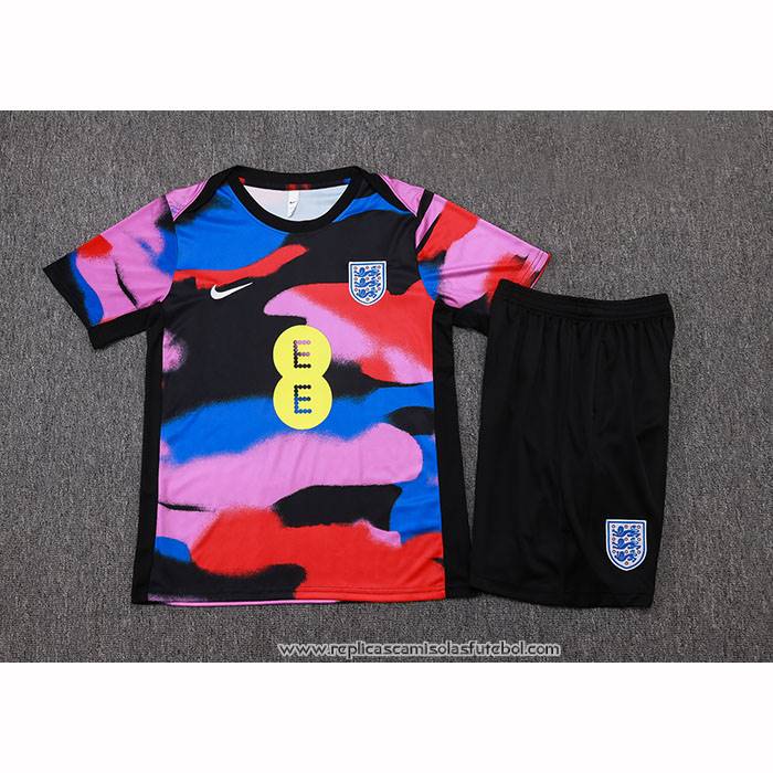 Fato de Treino Inglaterra 2025-2026 Manga Curta Multicolor - Calcas Curta